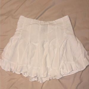 Forever 21 Cream Textured Skirt